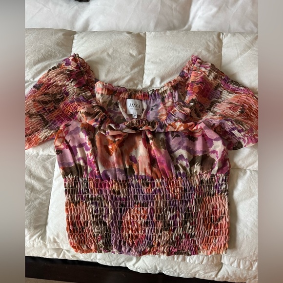 Misa Toulah Top in Sunset Blooms - Picture 2 of 4